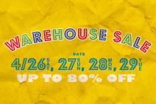 4.26~4.29 WAREHOUSE SALE