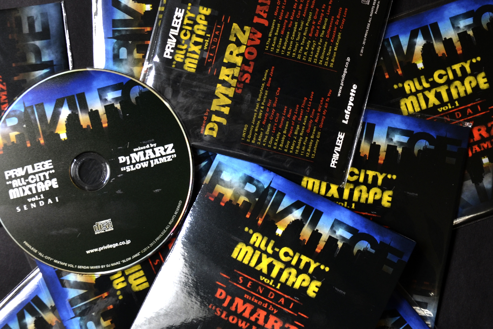 PRIVILEGE 2015 NOVELTY – PRIVILEGE ALL CITY MIXTAPE Vol.1 – SENDAI – mixed by DJ MARZ – “SLOWJAMZ”