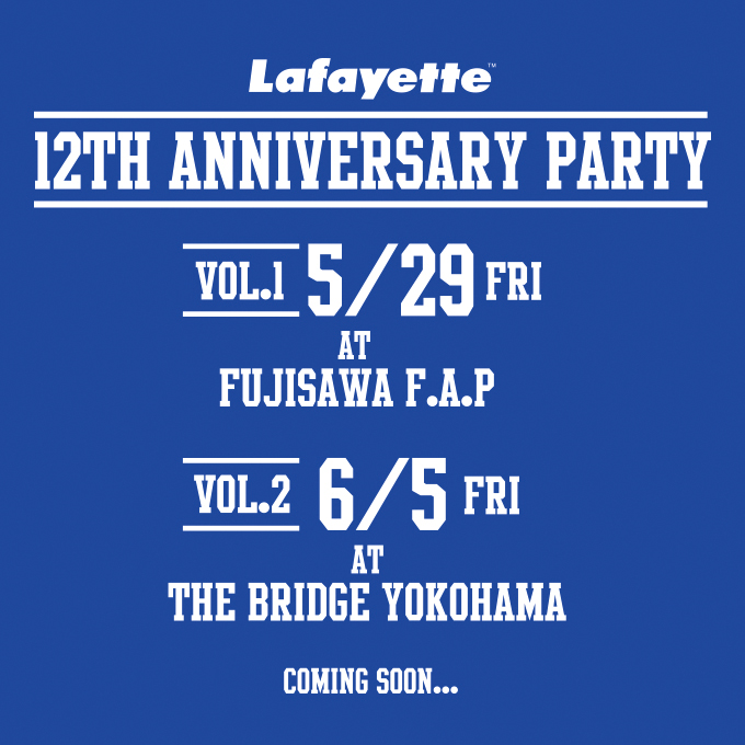 Lafayette 12th ANNIVERSARY PARTY